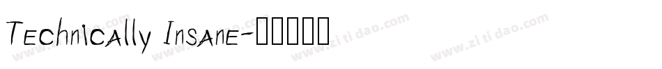 Technically Insane字体转换